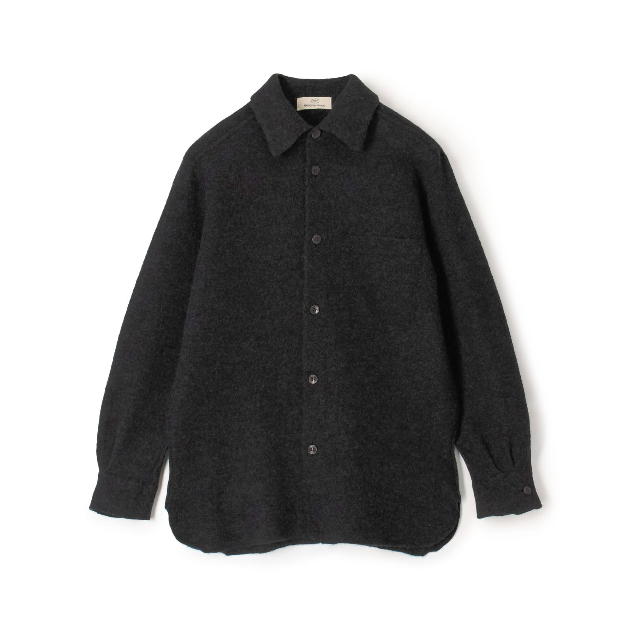 MAISON et VOYAGE カシミア ノーカラーブルゾン MAISON et VOYAGE カシミア ノーカラーブルゾン