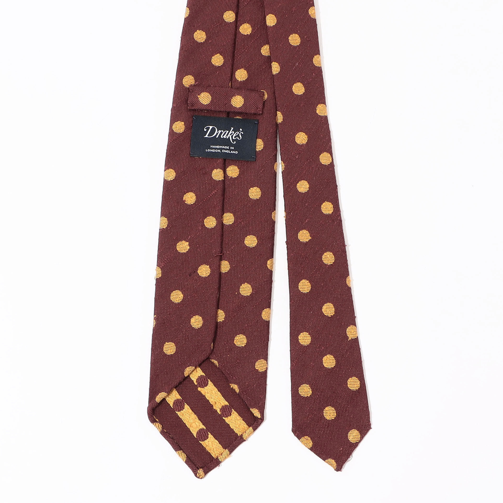 Drake's シルクネップ ドット柄ネクタイ｜トゥモローランド