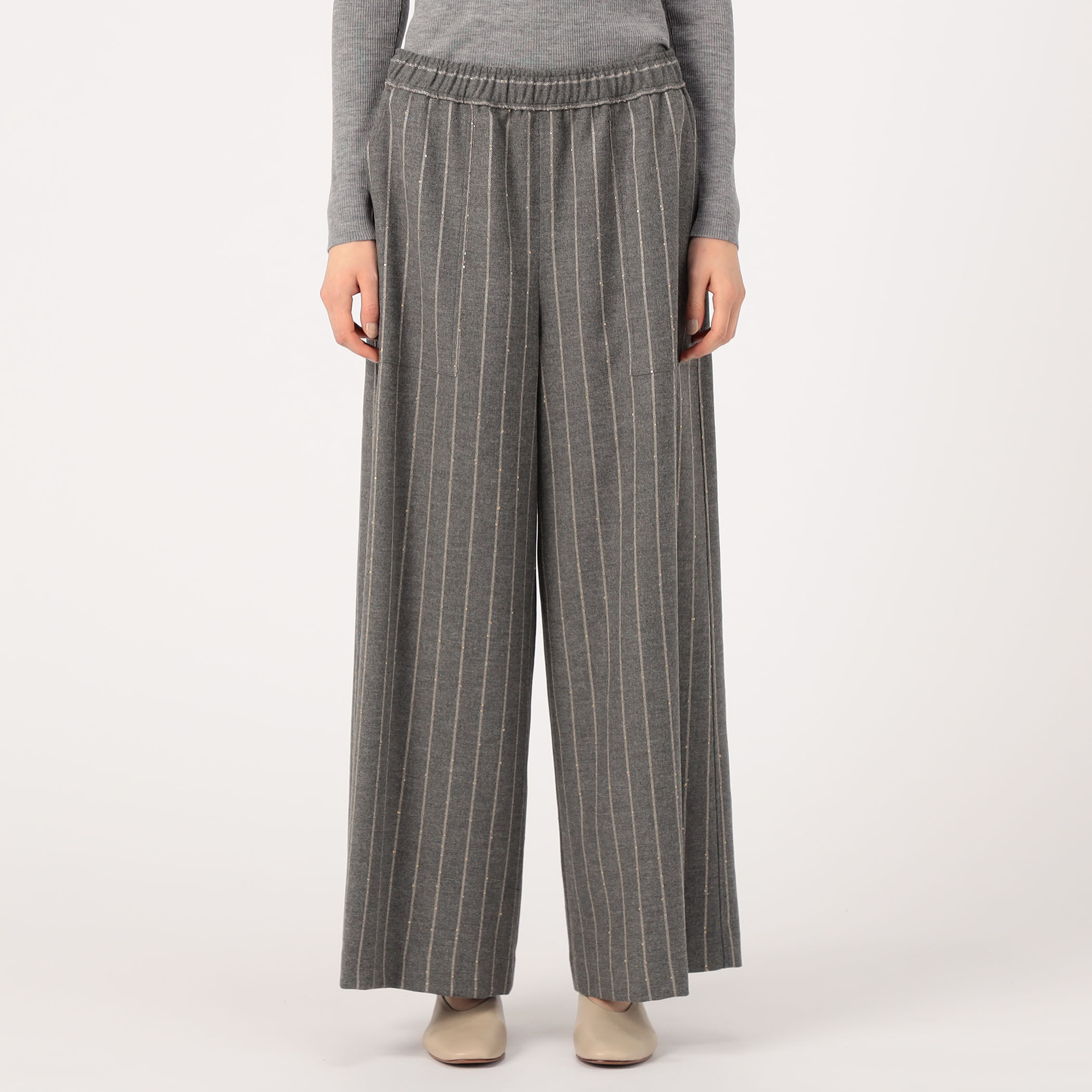 ノーブルフラノ イージーワイドパンツ｜トゥモローランド 公式通販