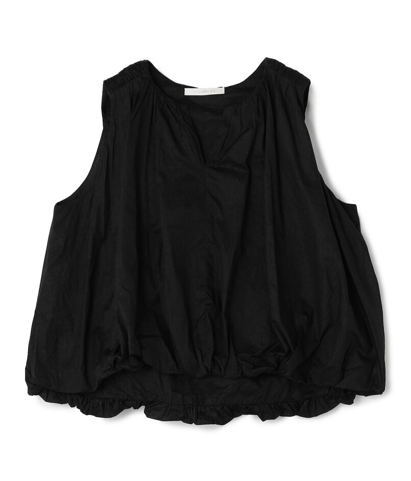 ne Quittez pas COTTON ORGANZA ノースリーブブラウス