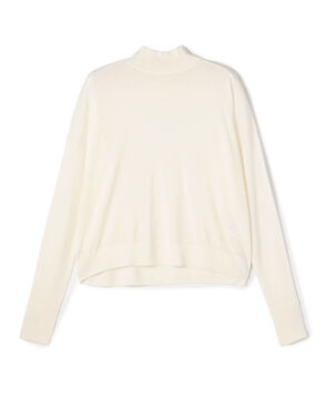 カシミヤシルク モックネックプルオーバー