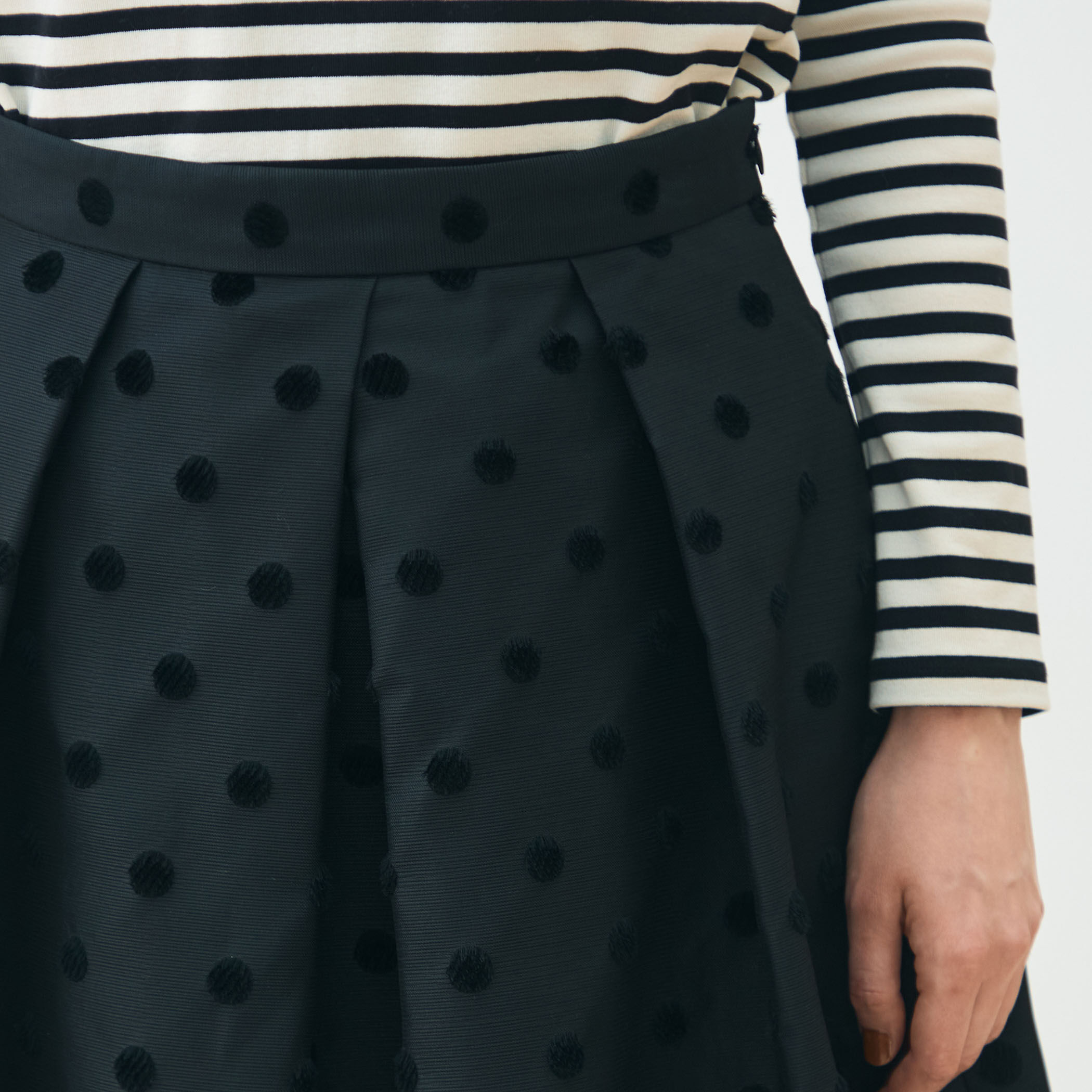 モールポルカドット コクーンスカート｜トゥモローランド 公式通販