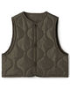 HYKE QUILTED CROPPED VEST キルティング クロップドベスト