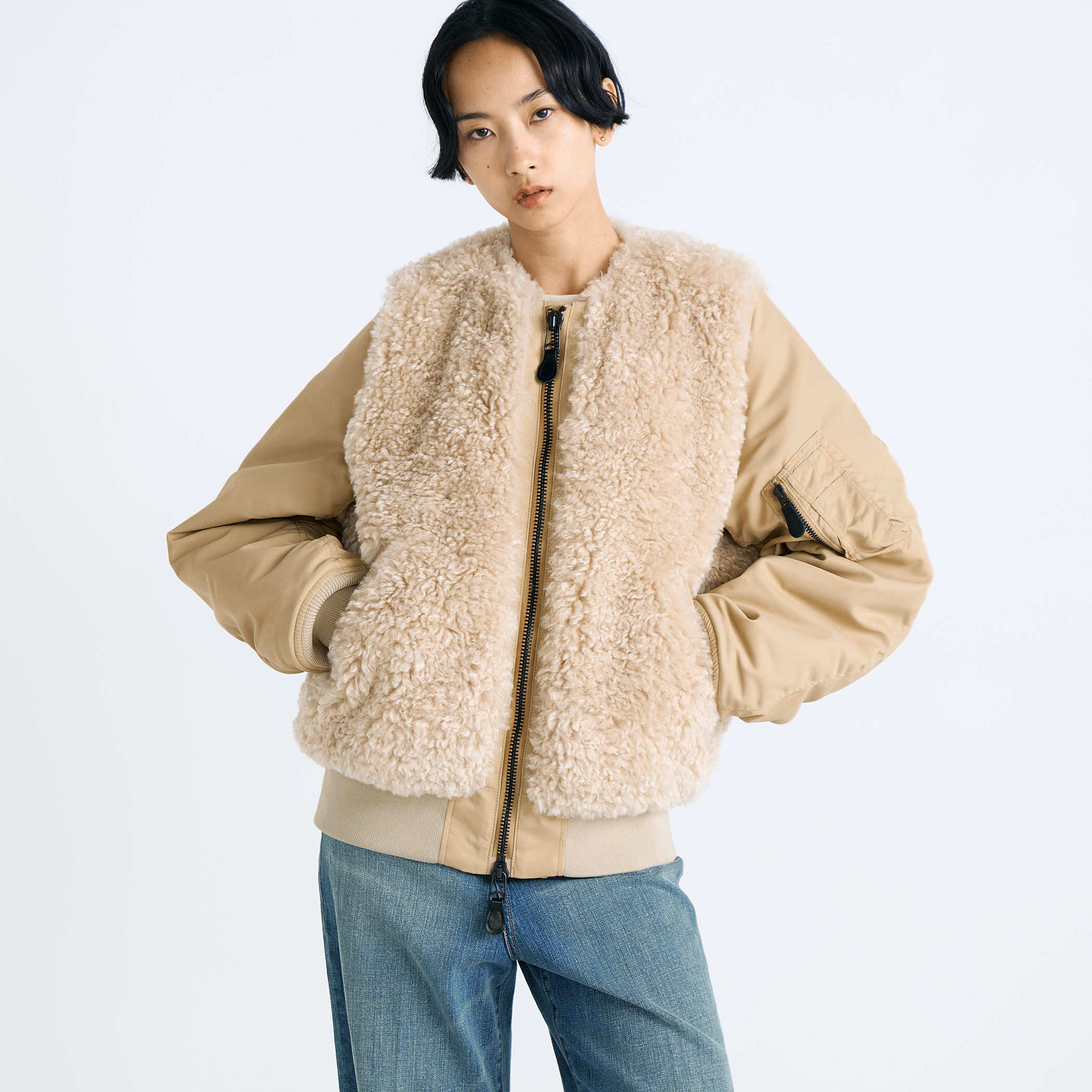 HYKE × Edition モヘアジャケット ウールモヘアがあったか可愛い！ SUPER A MARKET別注の【HYKE