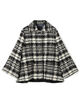 オーロラグレンチェック Aラインコート