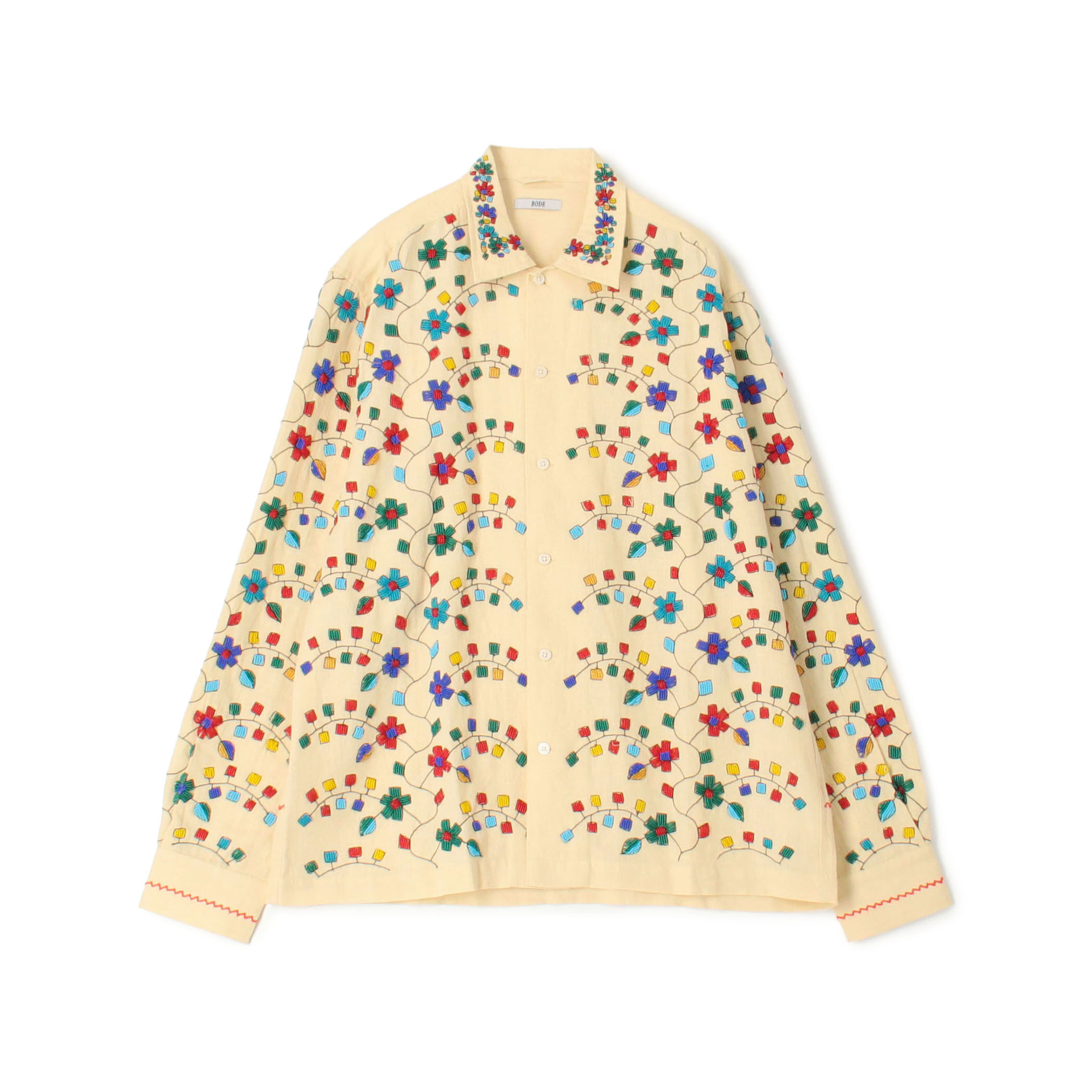 BODE BEADED TRAILING BLOSSOM SHIRT｜トゥモローランド 公式通販
