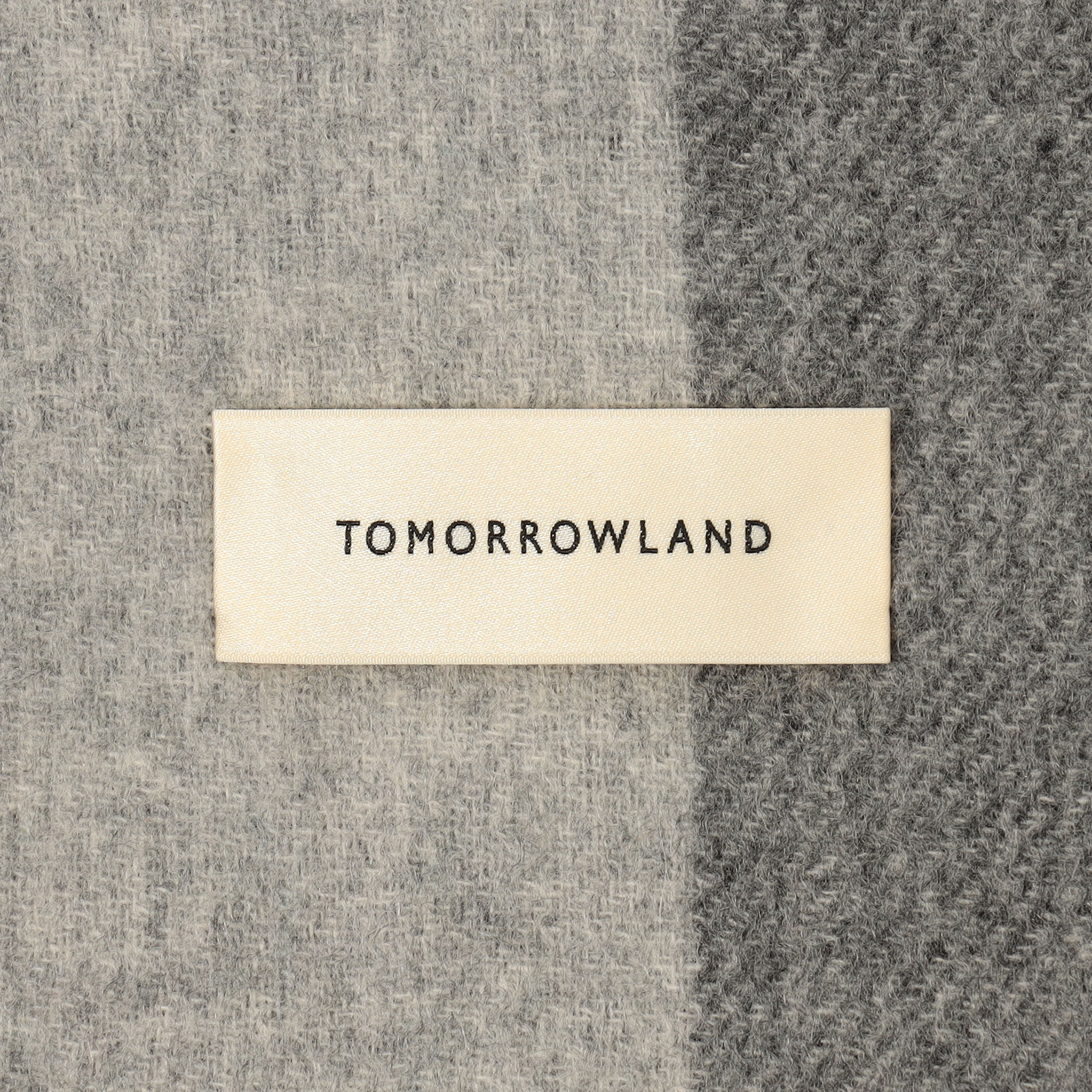 TOMORROWLAND カシミヤ ダブルフェイス チェックストール