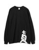 ALMOSTBLACK CREW NECK PRINT LONG