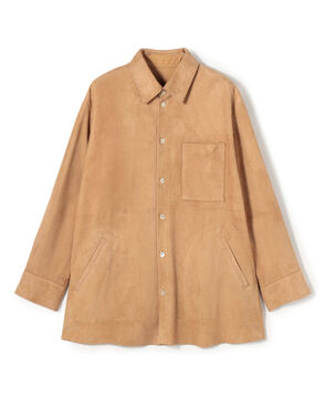 ダウニーラムスエード シャツブルゾン