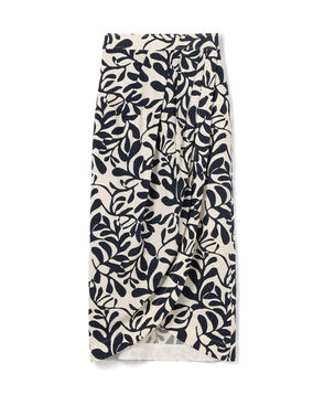 Botanical print Asymmetric Skirts