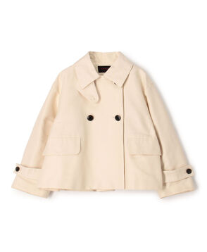 コットンシルクグログラン トラペーズジャケット