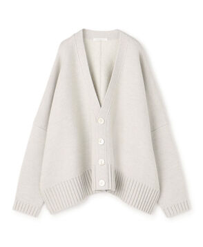 ウーステッドダブルフェイス Vネックカーディガン