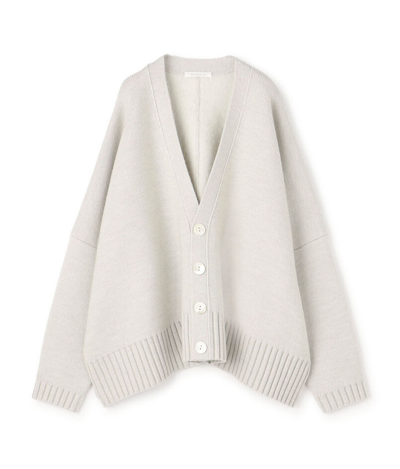 ウーステッドダブルフェイス Vネックカーディガン
