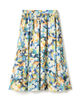 ミスティーフラワープリント ボリュームギャザースカート