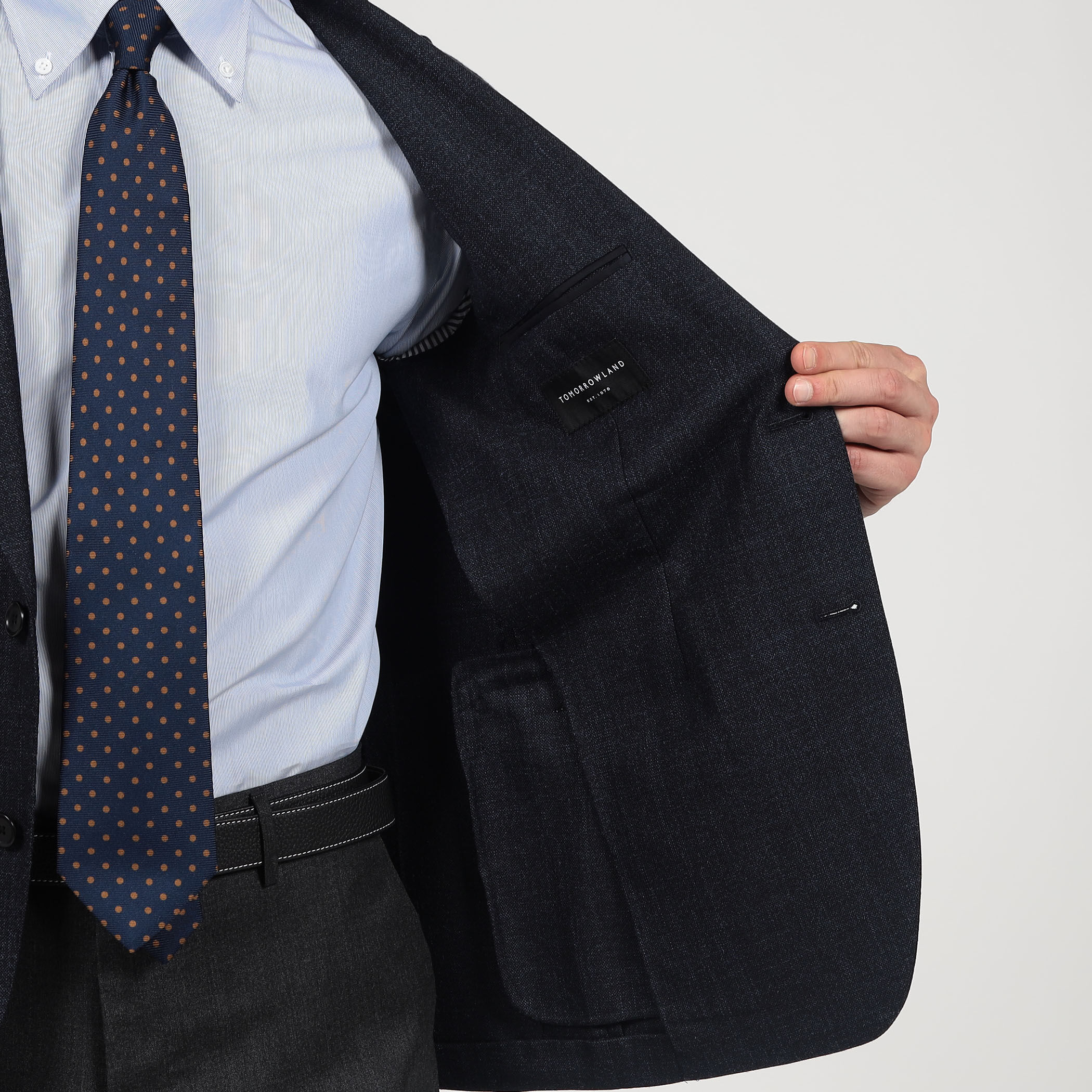 ウールシルク シングルブレステッド 2Bジャケット SILK AIR LORO PIANA