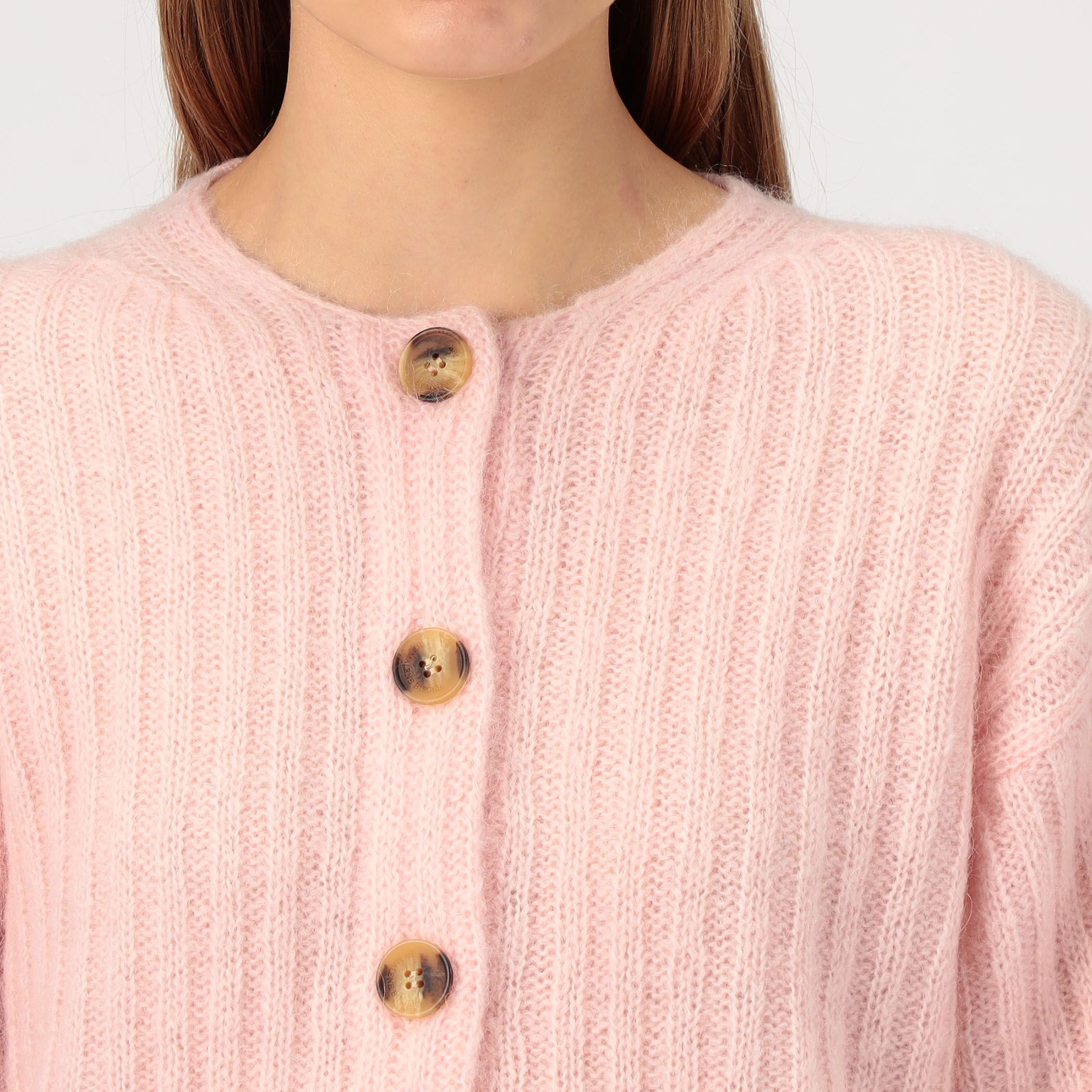 BY MALENE BIRGER CIERROU クルーネック リブカーディガン