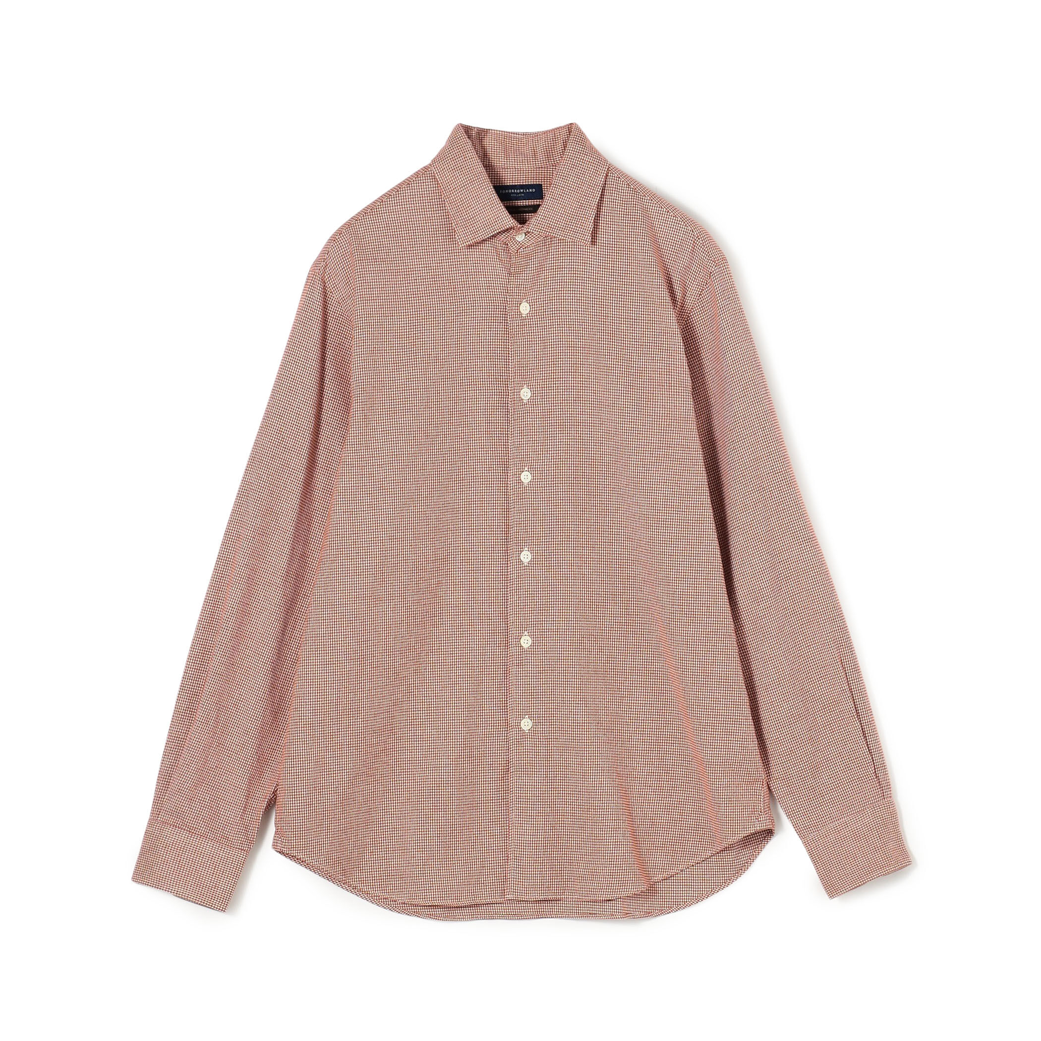 コットンカシミヤフランネル ロングスリーブシャツ｜トゥモローランド