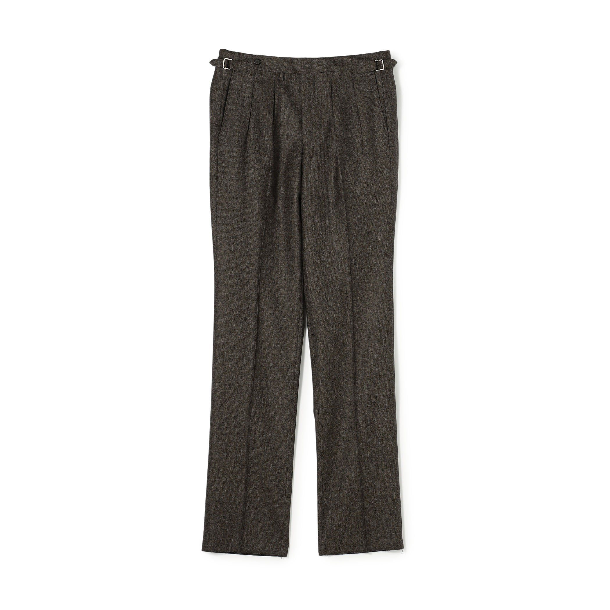 ウールフランネル サイドアジャスター 2Pスラックス V.B.CANONICO