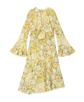 Acne Studios フラワープリント アシンメトリードレス