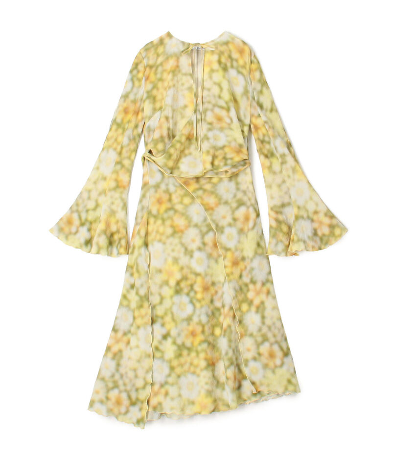 Acne Studios フラワープリント アシンメトリードレス