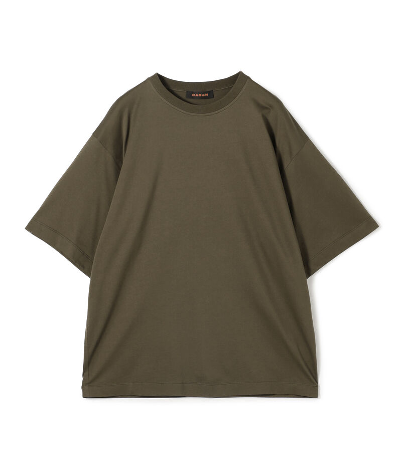 CABaN コットン ドロップショルダークルーネックプルオーバー