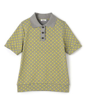 【WEB先行予約】コットンモダール フライス プリントポロ