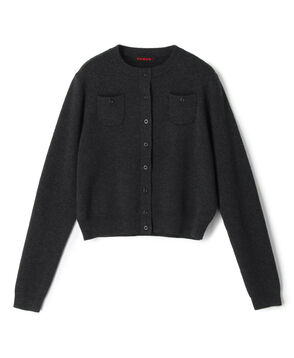 CABaN コットンカシミヤ クルーネックカーディガン
