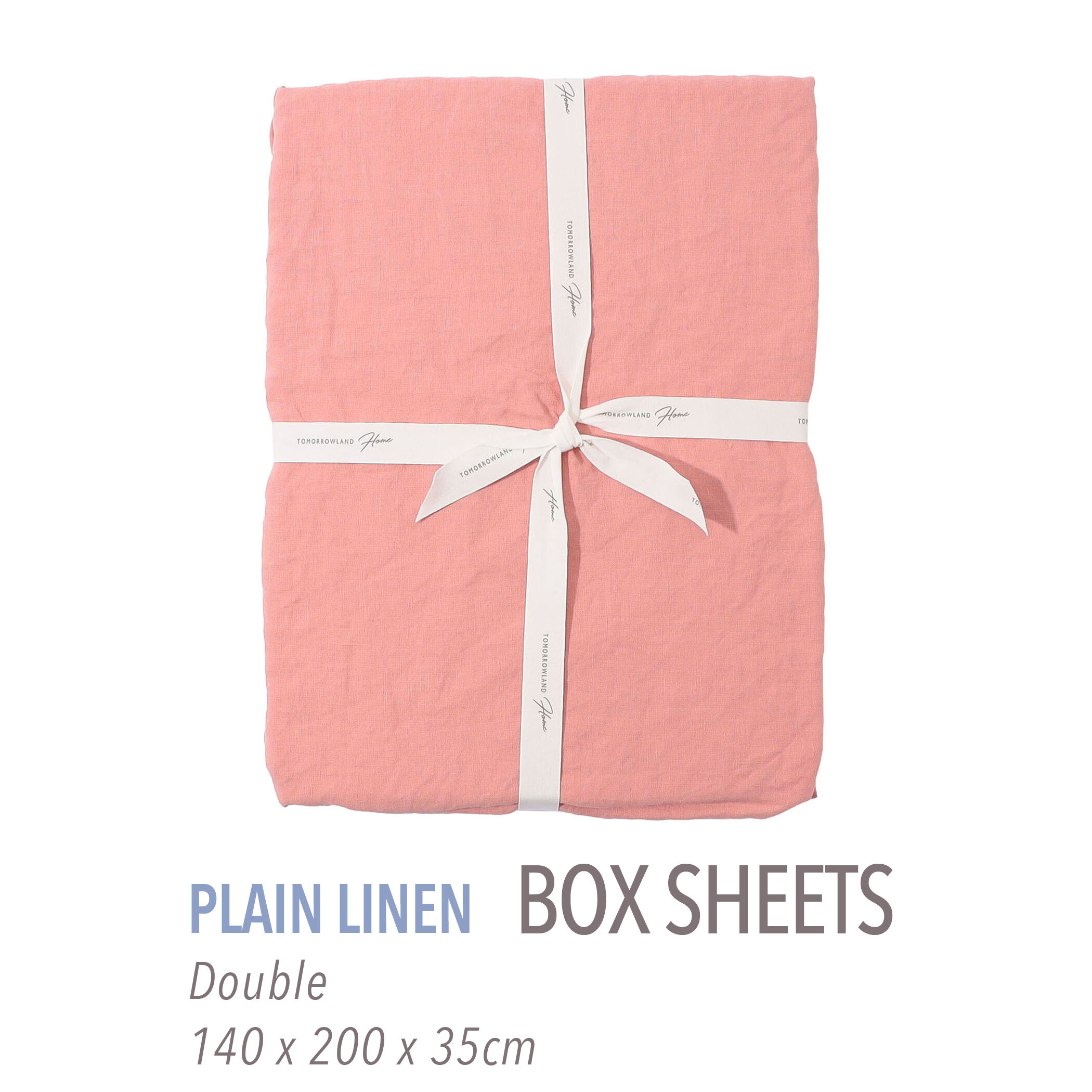 プレーンリネン ボックスシーツ（ダブル）｜トゥモローランド 公式通販