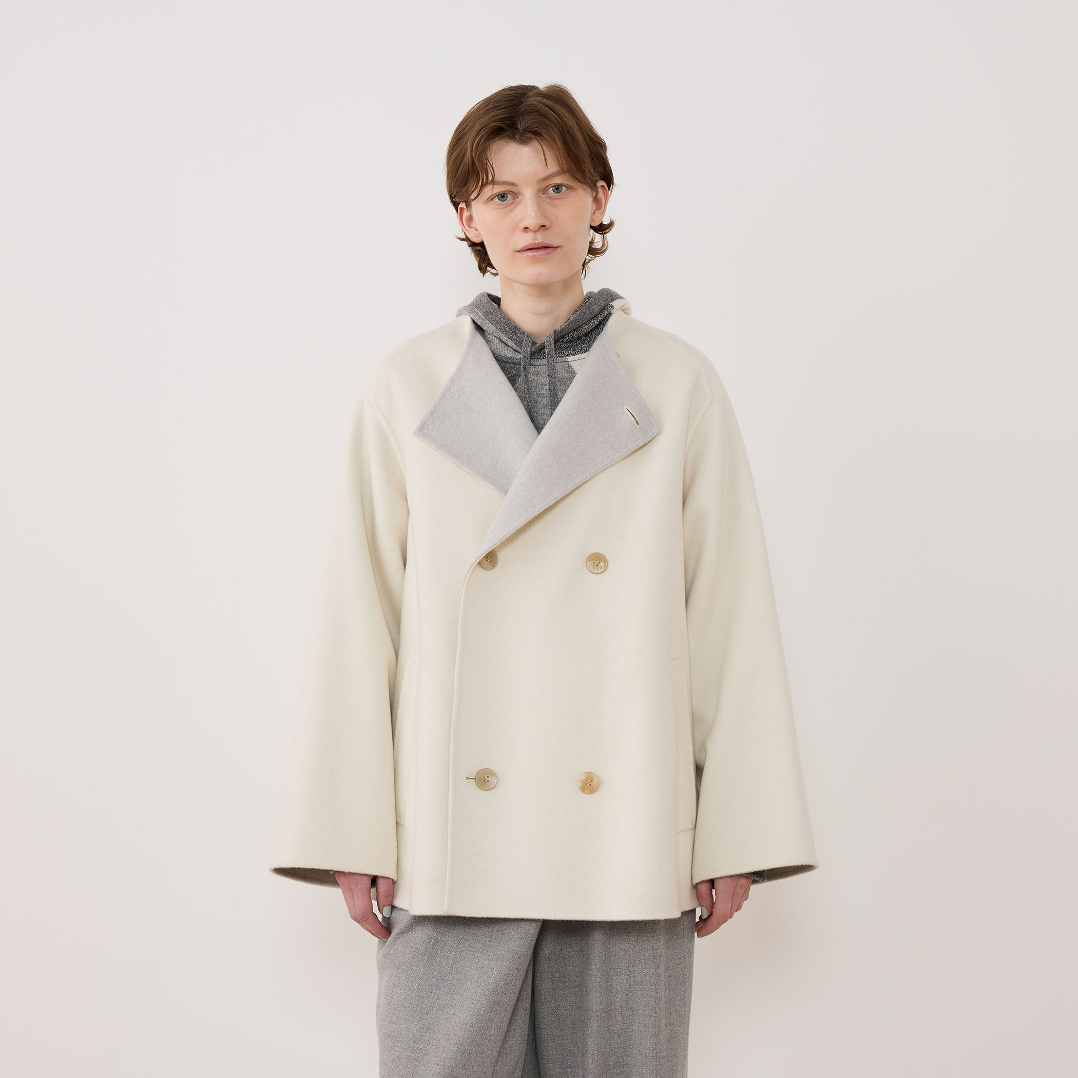 TOMORROWLAND ダブルフェイスリバーコート バイカラー スーパーダブルフェイス リバーシブルコート｜トゥモローランド 公式通販