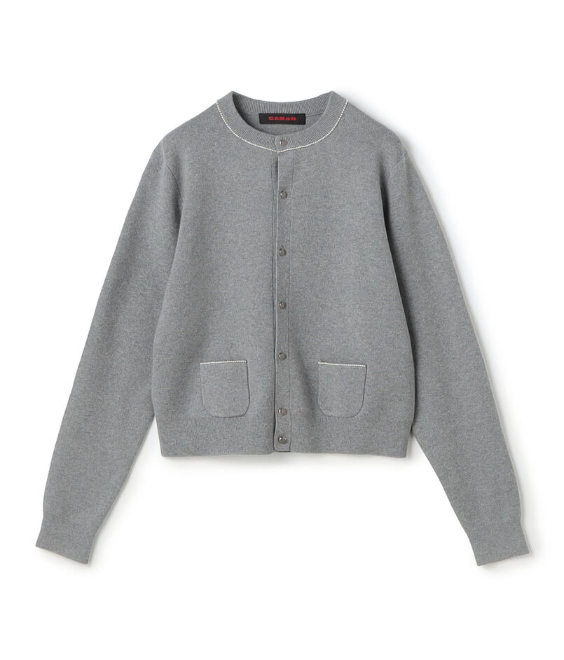 コットンカシミヤ パールポケットカーディガン