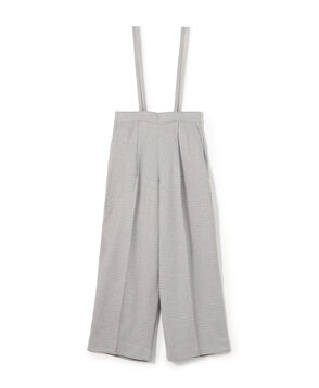【一部WEB先行予約】ライトファンシーツイード サスペンダーワイドパンツ