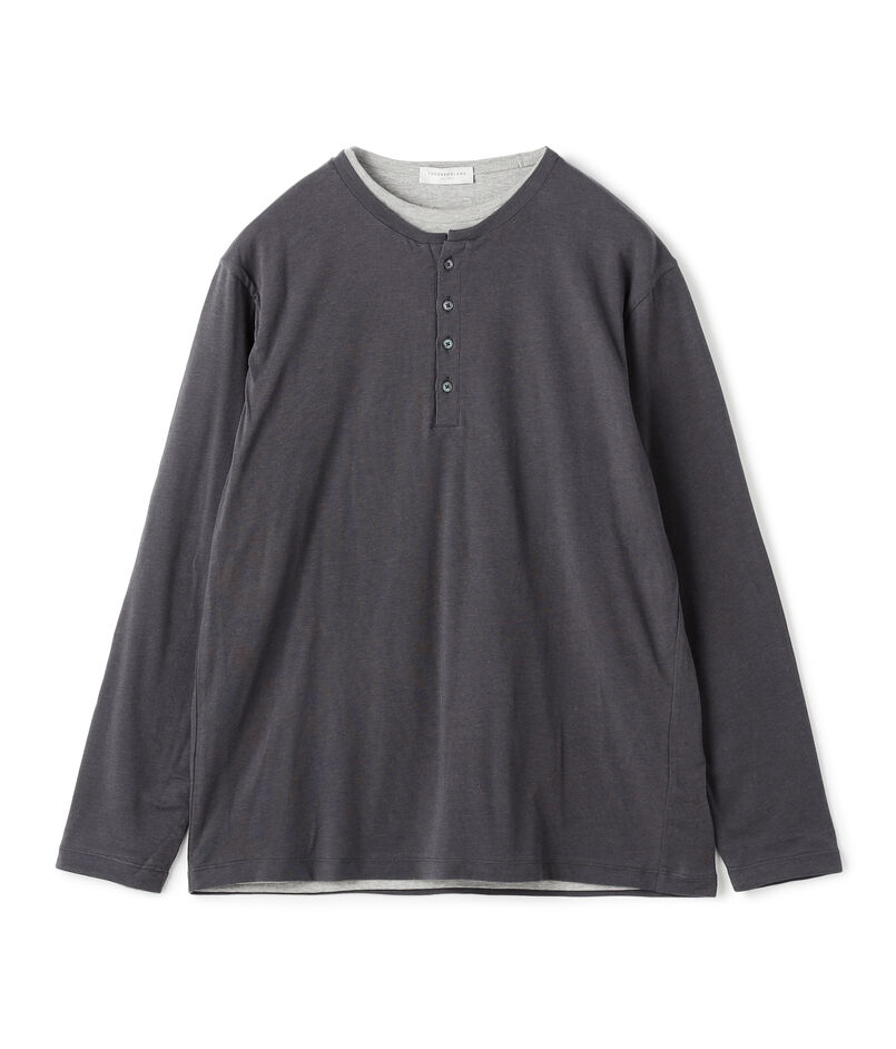 ストレッチ天竺 レイヤードカットソー