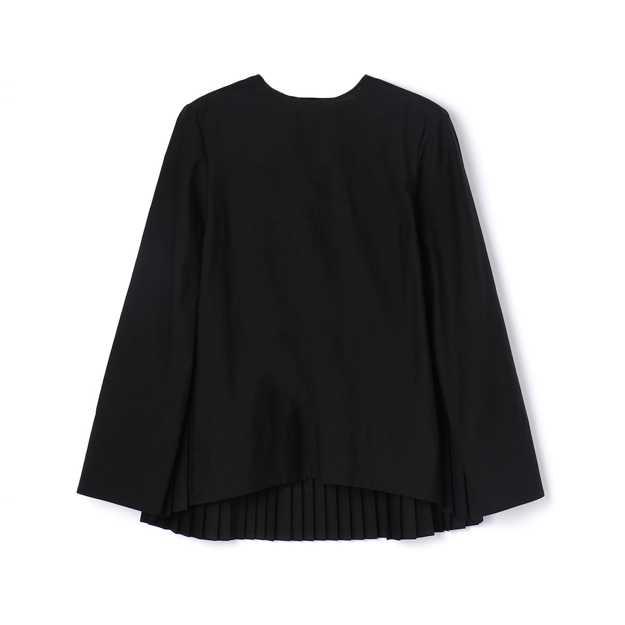 コットンナイロンシアータフタ バックプリーツブラウス