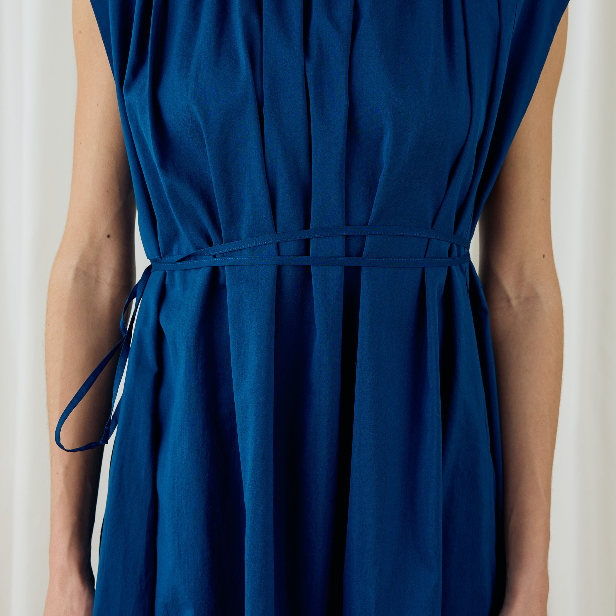 コットンシルクタイプライター スクエアスリーブワンピース