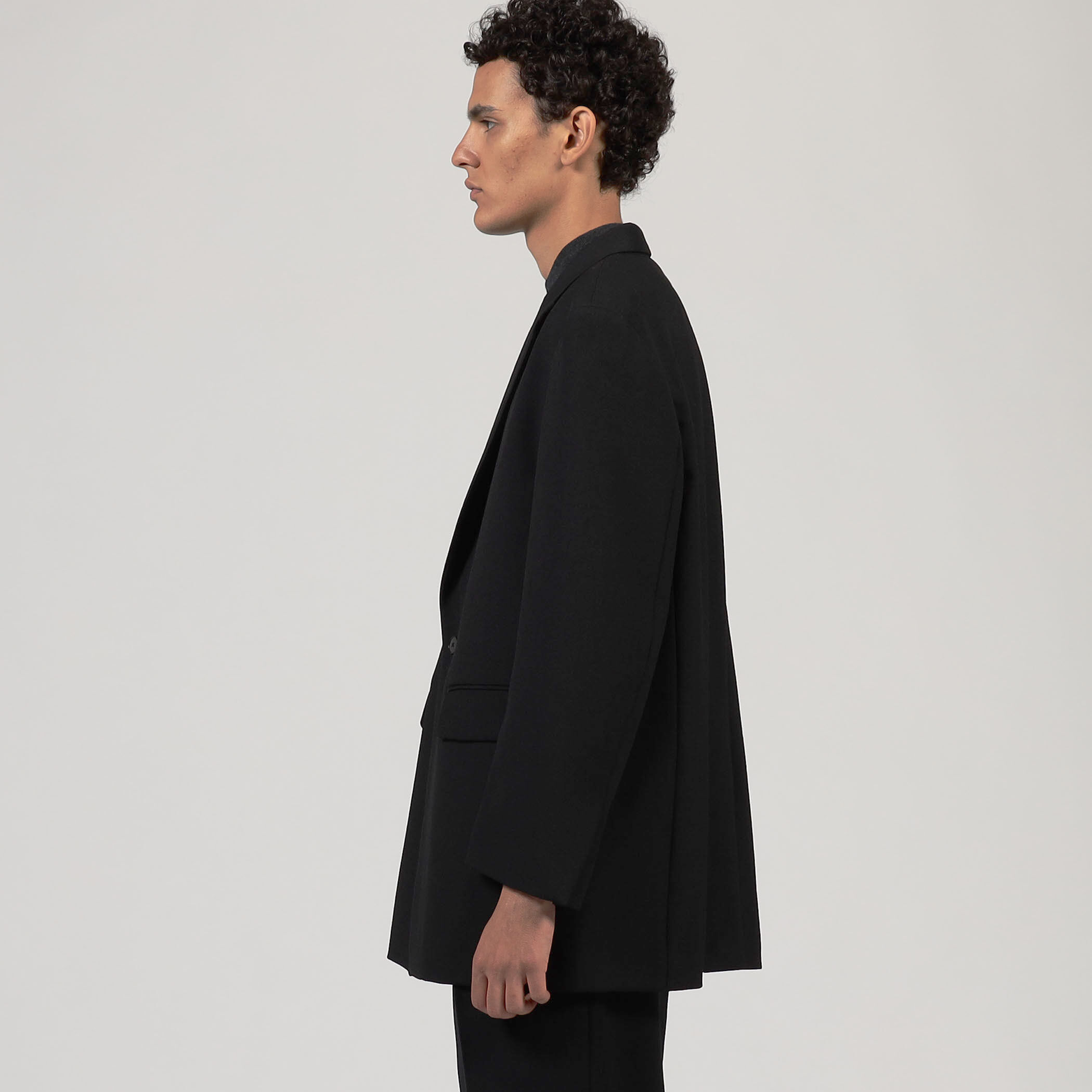【あい】トゥモローランド　テーラードジャケット　シルク　カシミヤ　起毛 08circus Dry wool twill テーラードジャケット
