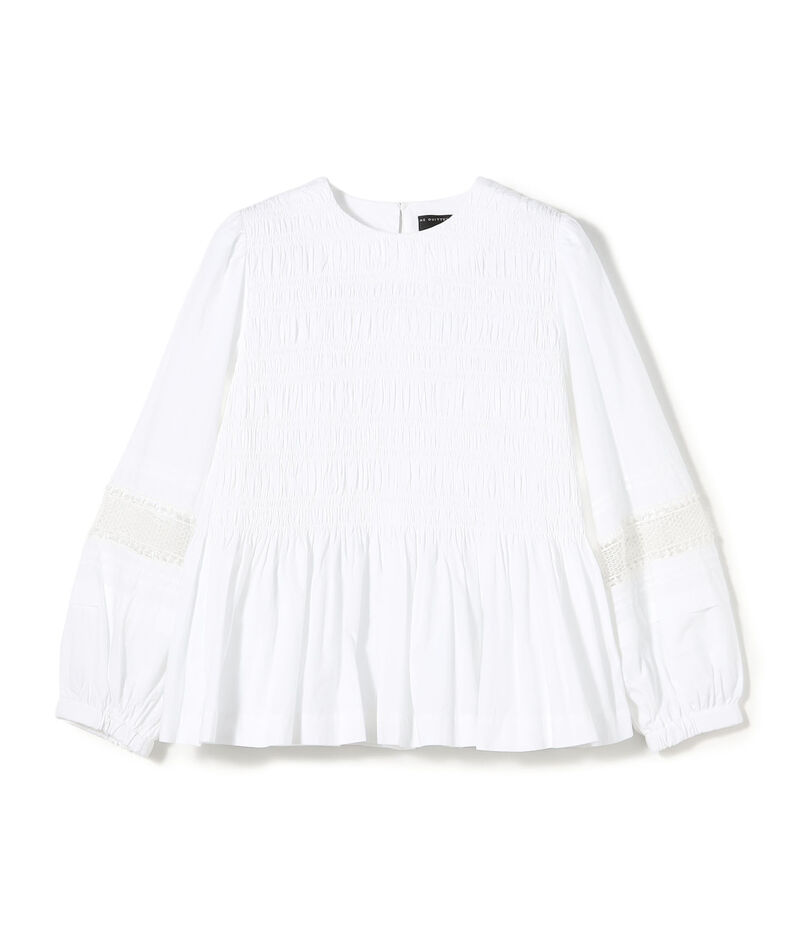 【別注】ne Quittez pas BLACK Gather ブラウス