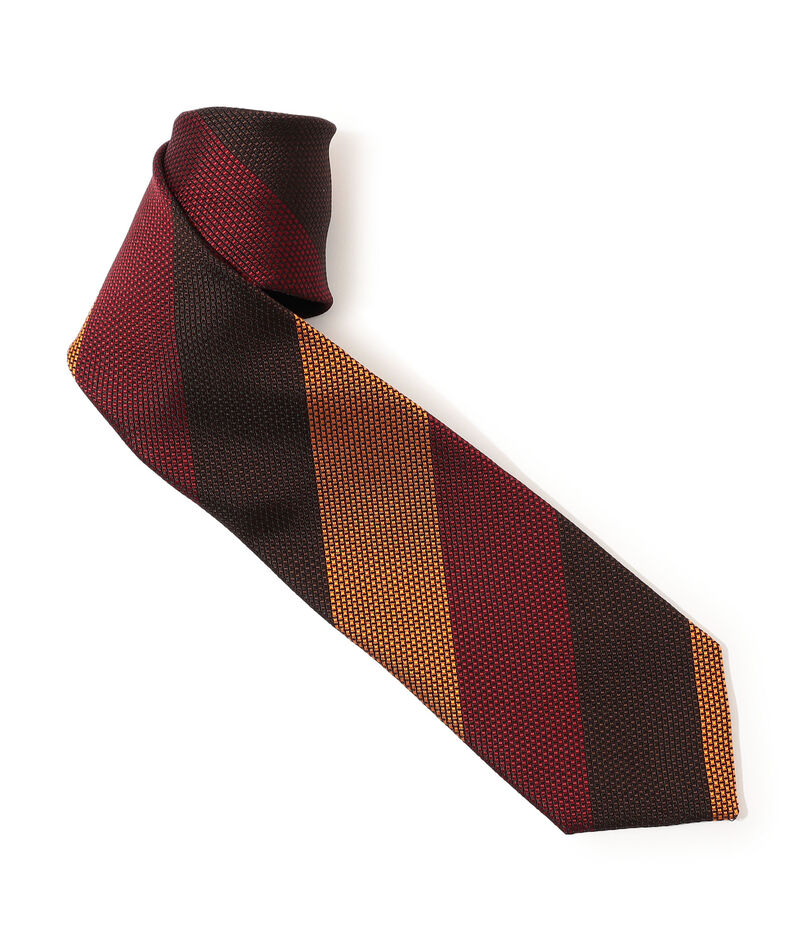 TOMORROWLAND シルクジャガード レジメンタルストライプネクタイ