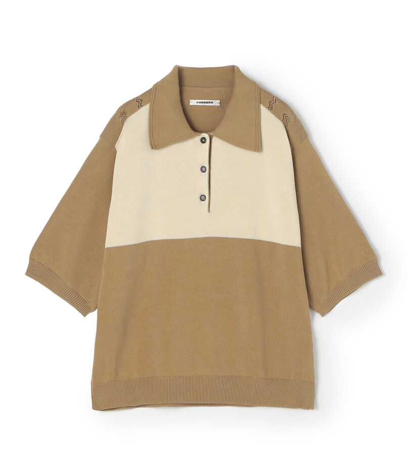 CORDERA オーガニックコットン ポロカラープルオーバー