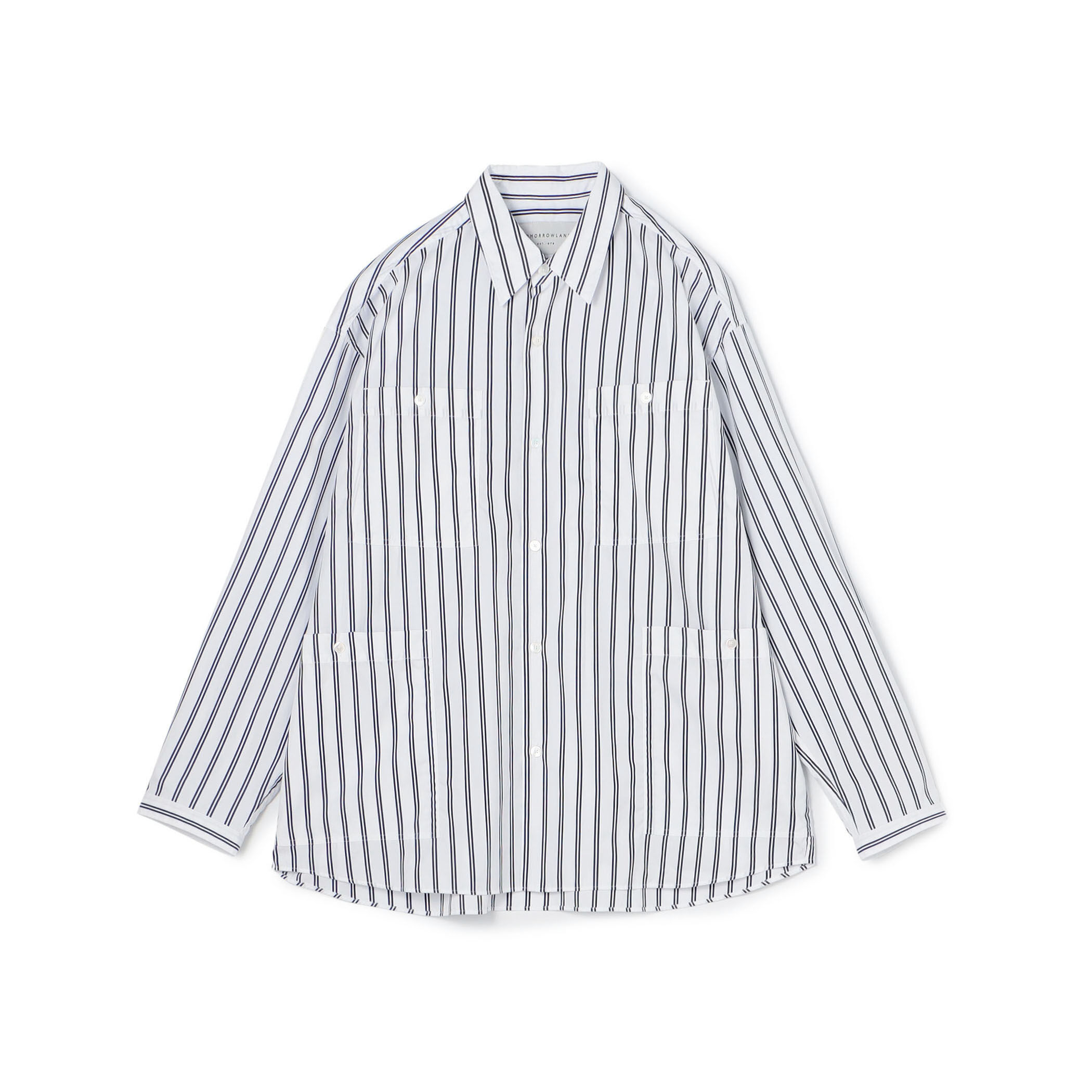 East Harbour Surplusコットンストライプジャケット Traditional