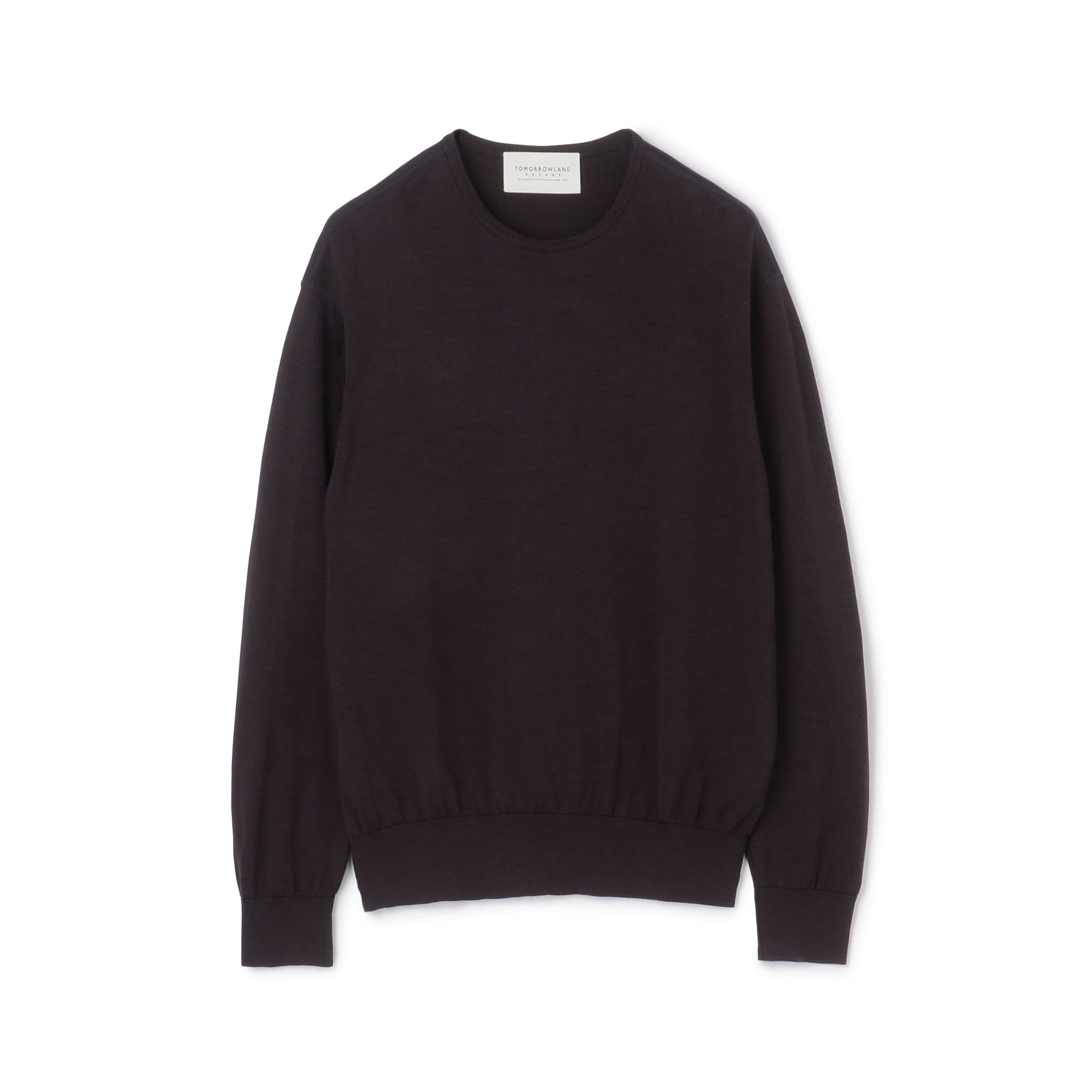 □TOMORROWLAND tricot シルク クルーネックプルオーバー