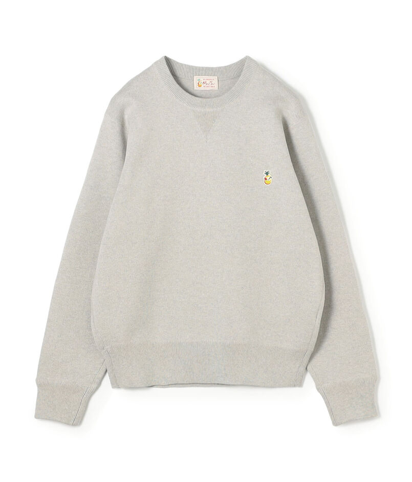 Mai Tai メランジコットン クルーネックニットプルオーバー