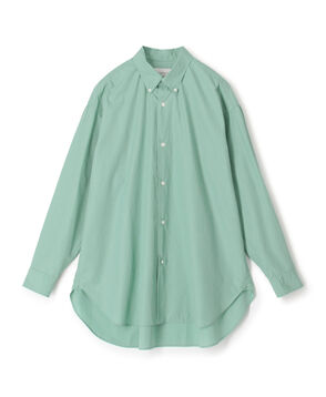 コットンブロード ボタンダウン ロングシャツ