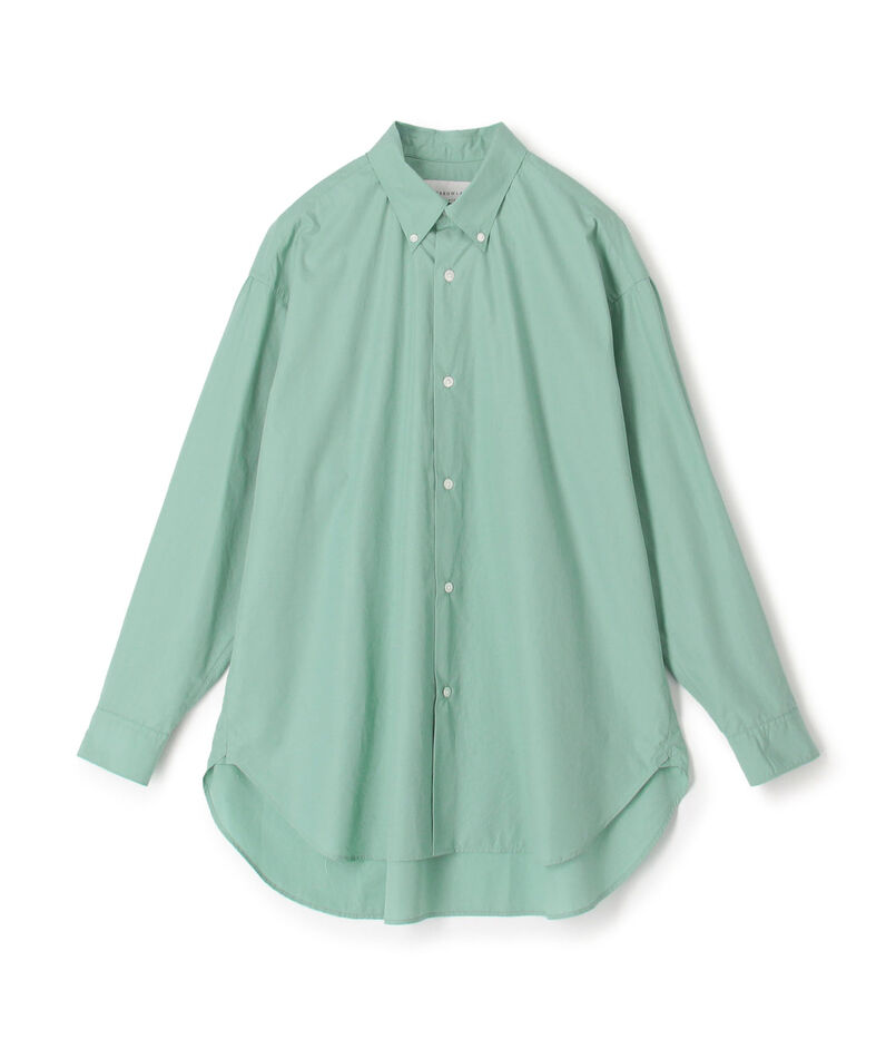 コットンブロード ボタンダウン ロングシャツ