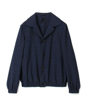 Belvest ウールチェックブルゾン
