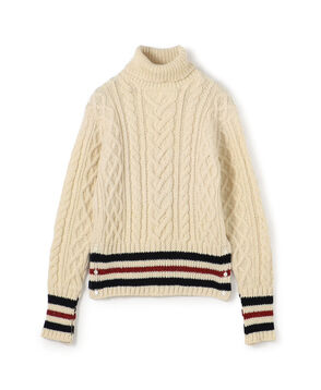 ●THOM BROWNE ARAN CABLE CLASSIC TOP