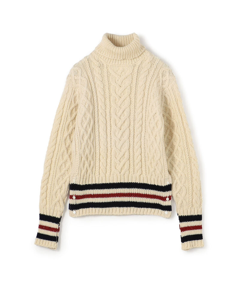●THOM BROWNE ARAN CABLE CLASSIC TOP