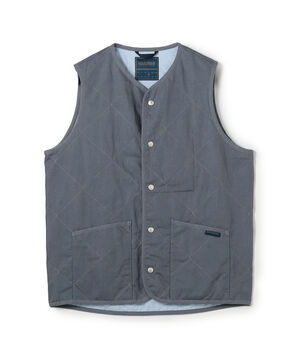 【別注】LAVENHAM UNWADDED THORNHAM リネンコットン キルティングベスト