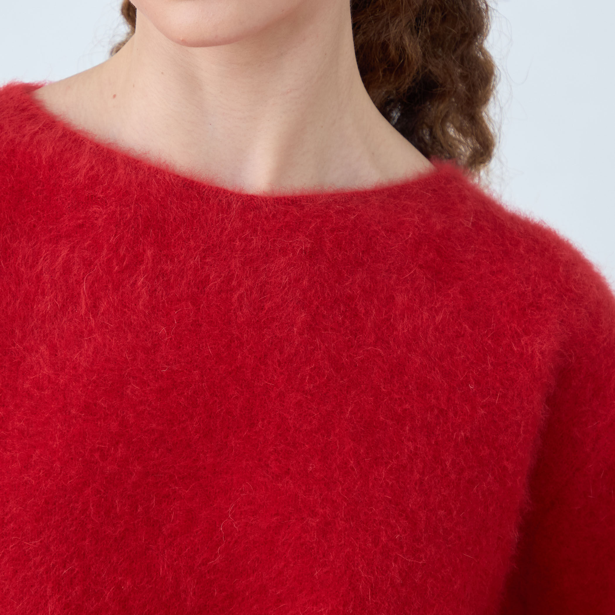 ほぼ未使用 ダーマコレクション カシミヤファー ニット セーター Vネック ほぼ未使用 ダーマコレクション カシミヤファー ニット セーター