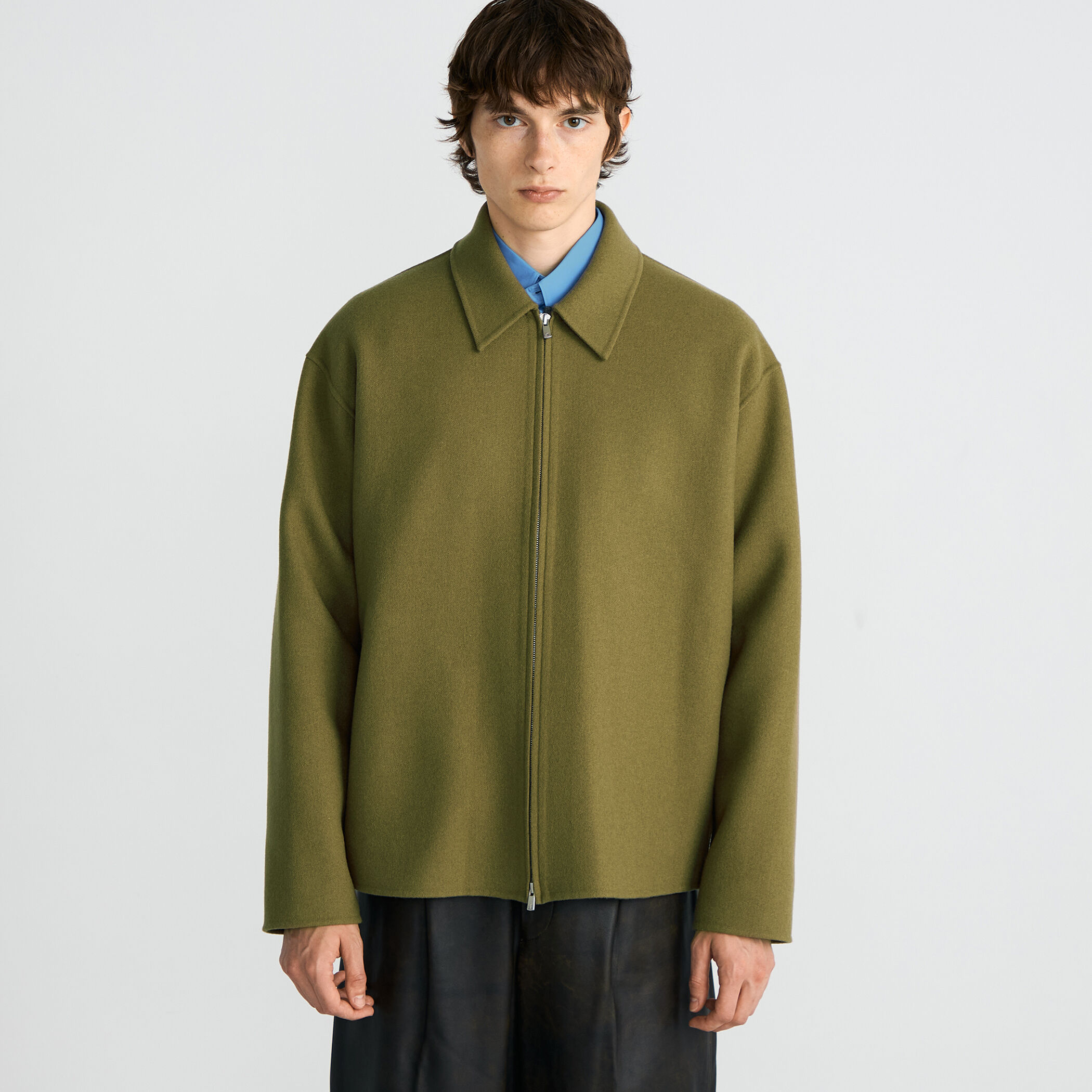 ウールカシミヤダブルフェイス ジップブルゾン｜トゥモローランド 公式通販