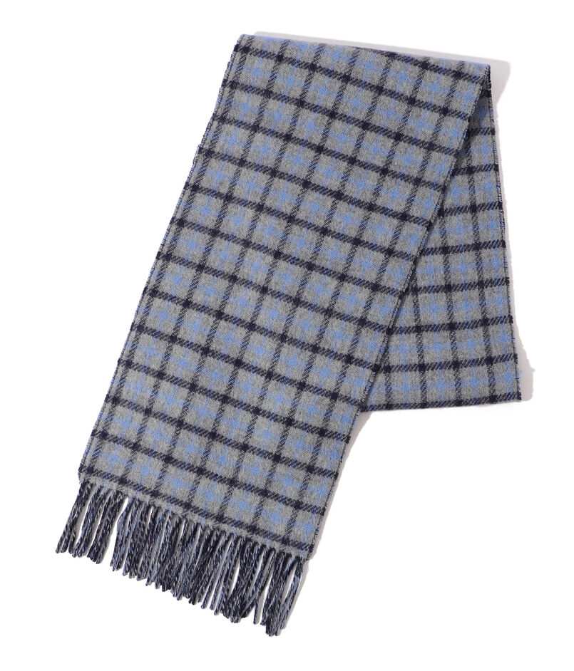 ■TOMORROWLAND カシミヤダブルフェイス チェック マフラー